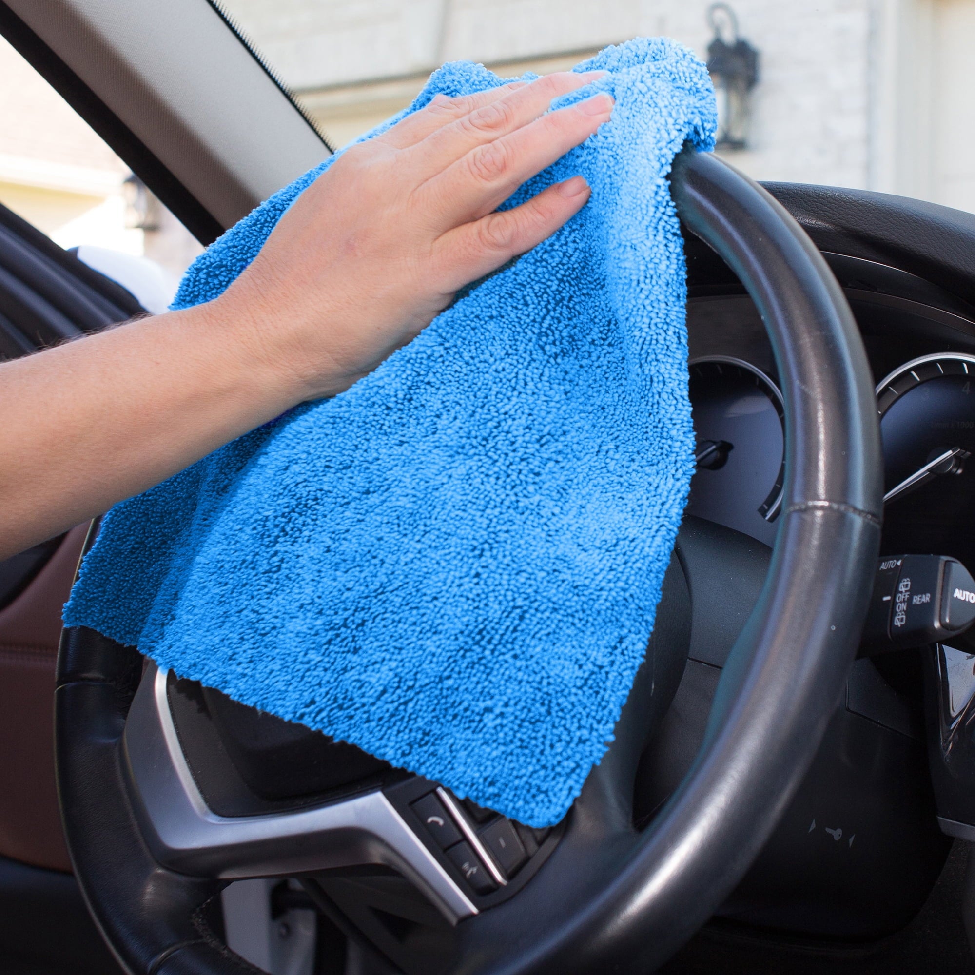 Auto Drive Microfiber Multi-Purpose Microfiber Towel, Cleaning Towel 2 Pack, Assorted Colors
