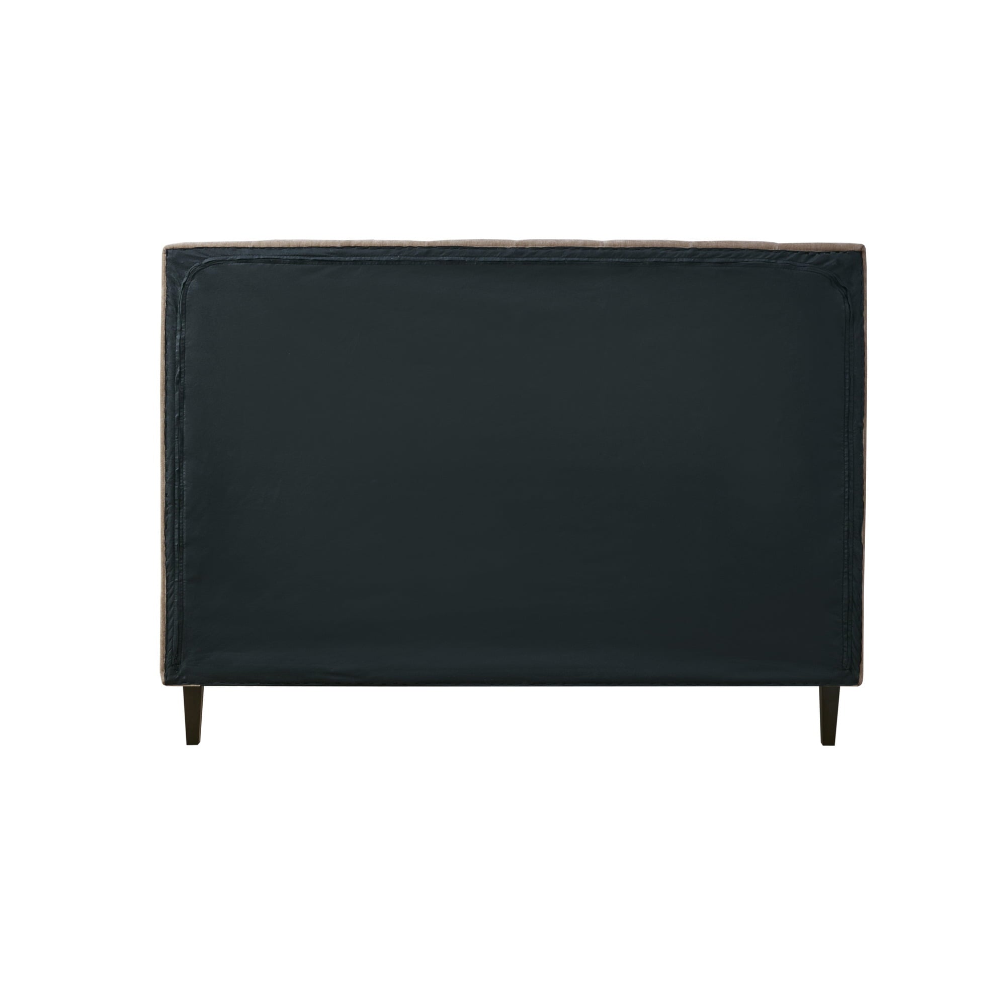 510 Design Queen Headboard with Platform Bed and Wood Slats Modern Channel Tufted Upholstered Tan