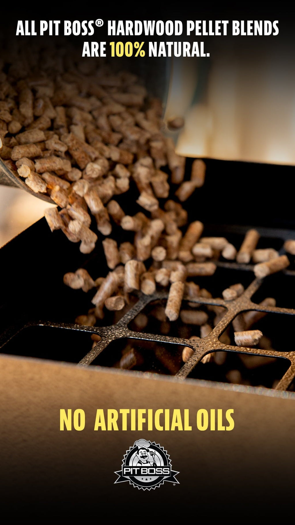 Pit Boss 100% All-Natural Hardwood Competition Blend BBQ Grilling Pellets, 40 Pound Bag