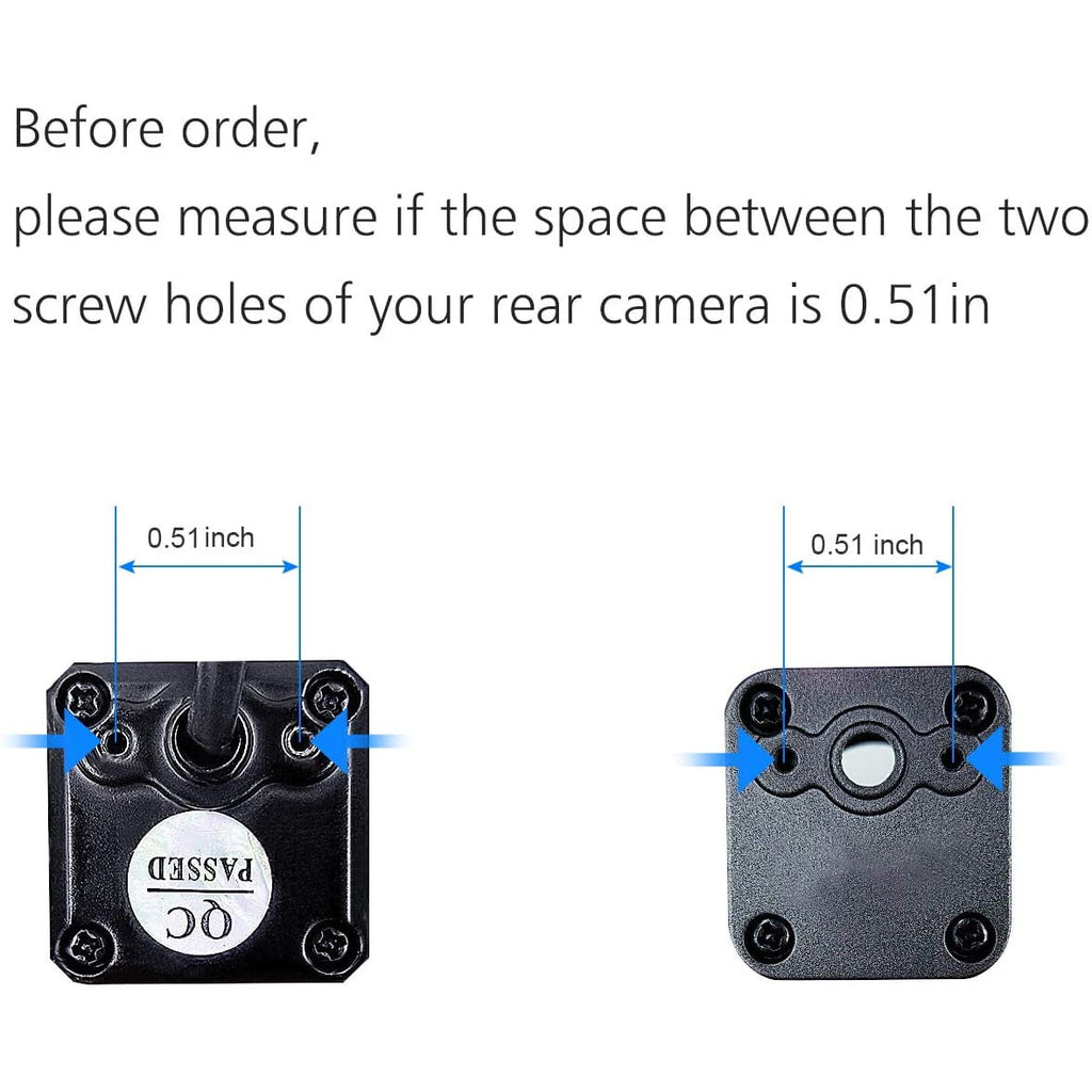 Growment Universal Car Rear View Camera License Plate Bracket Kit Accessories, Only Holder for Backup Camera Reverse Camera