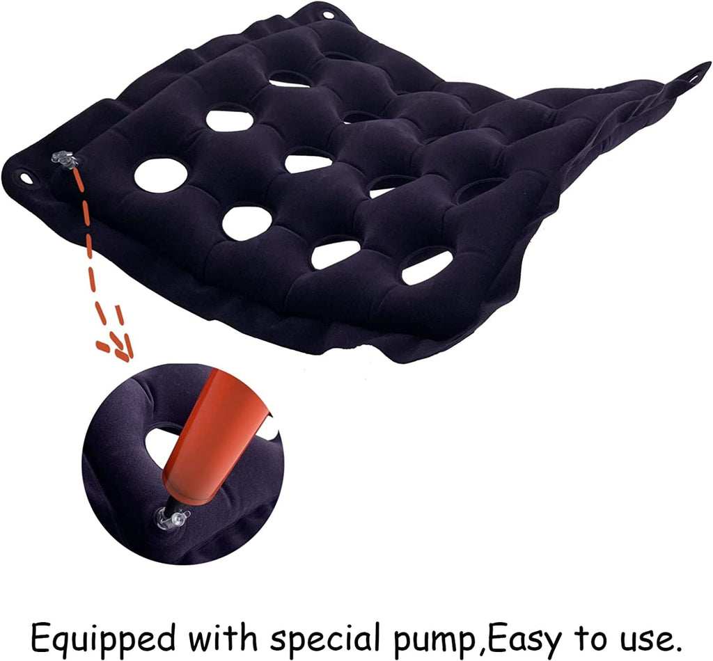 Tutuviw Cushion Sores Bed Sore Cushions for Butt Pressure Sore Cushions Bed Sores Treatment Buttocks Pillow with Inflatable Pump-Beige