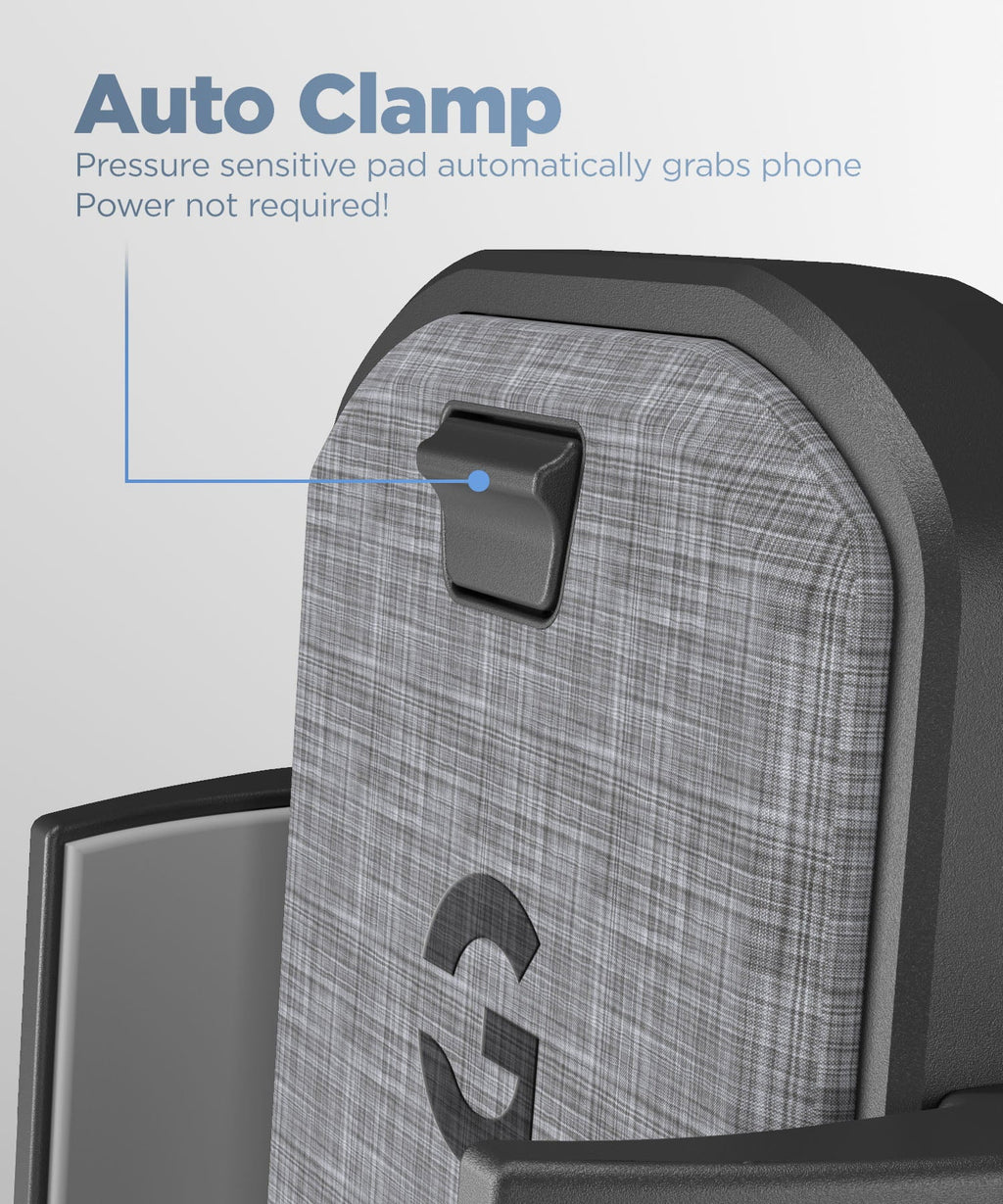 Encased Cell Phone Holder for Car with Wireless Charging (Qi Fast Charger) Dashboard/Windshield Suction Phone Holder for iPhone and Samsung Galaxy