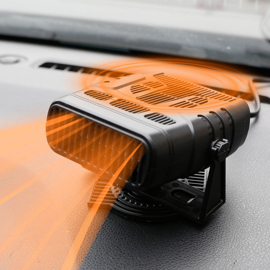 iMounTEK 12V 120W Portable Car Space Heater 2 in 1 Defroster Heater Cooling Fan for Car Truck Van
