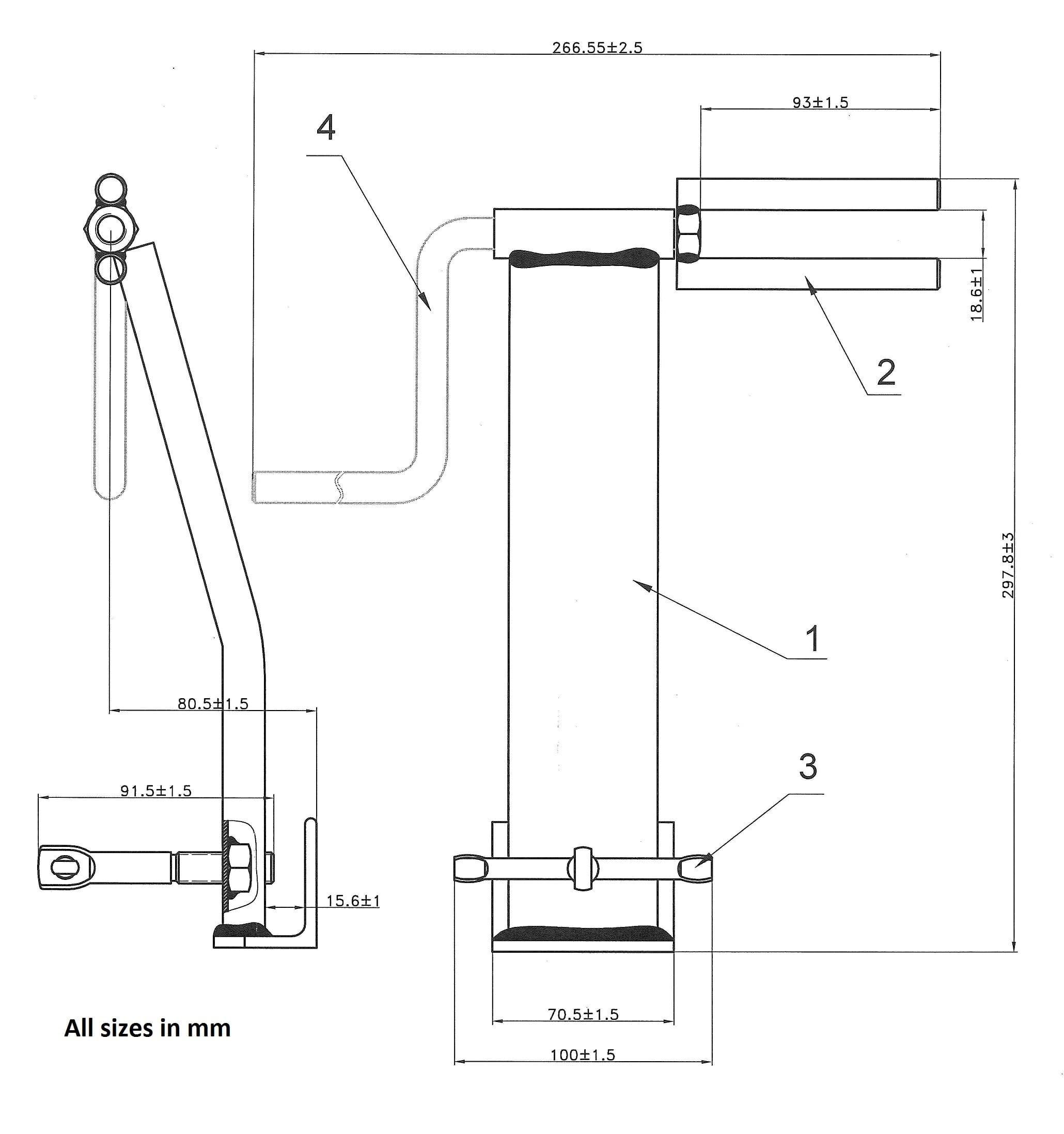 Strap Winder for Flatbed Trailer - Cargo Tie Down Ratchet Strap Winder - Winch Strap Roller for 2", 3", 4" Straps - Zinc Coated Steel
