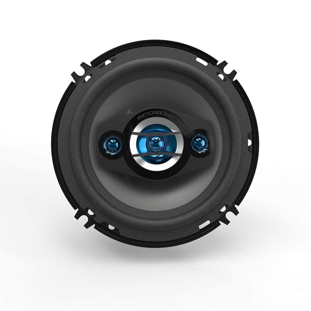 Scosche Hd6504sd 6.5 inch Multi-Fit HD Coaxial 4-Way 200 Watt Peak Car Stereo Speakers, Set of 2 New