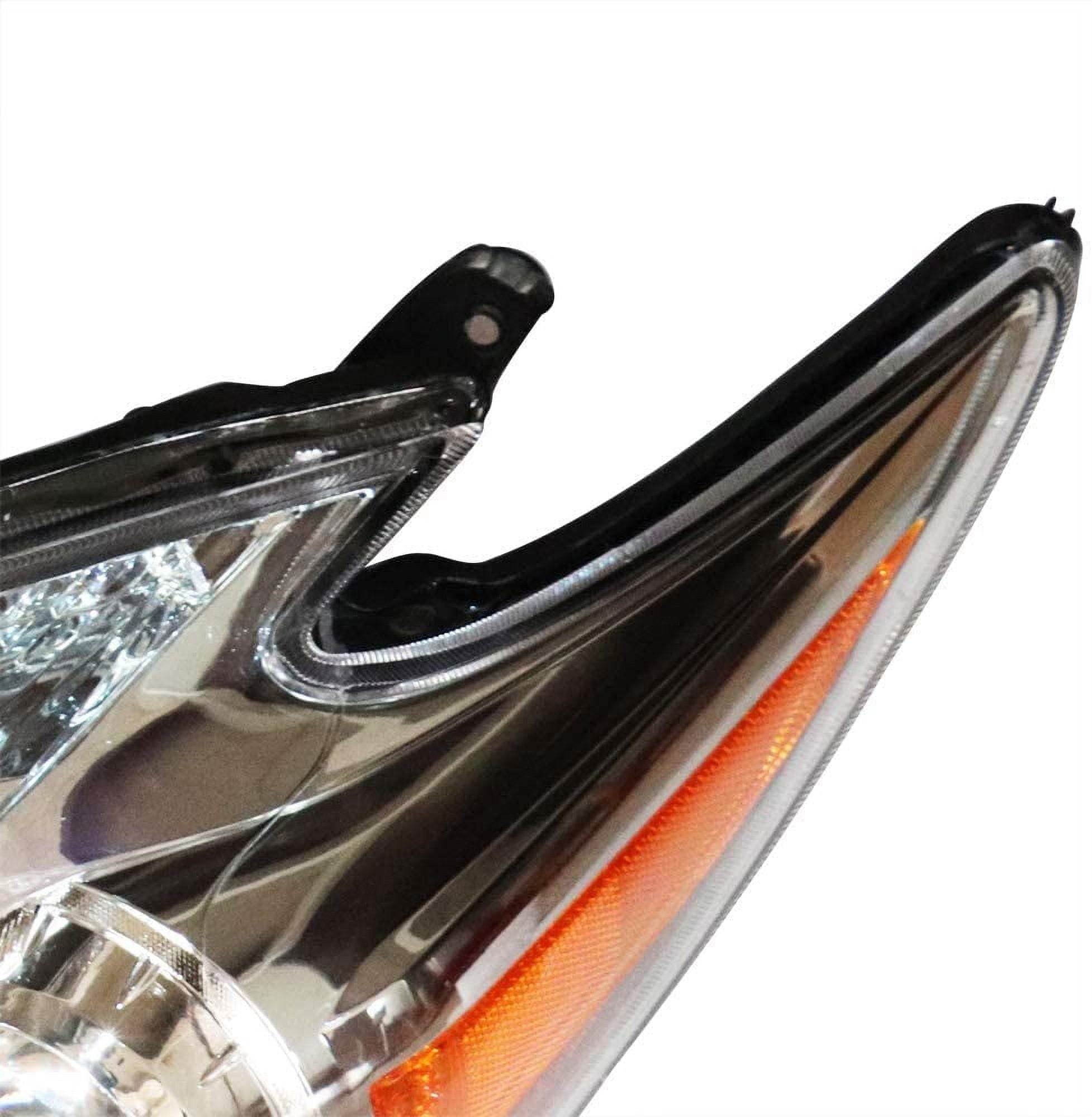 Anqidi Halogen Model LH+RH Headlights Headlamps Assembly Set for 2010-2011 Toyota Prius