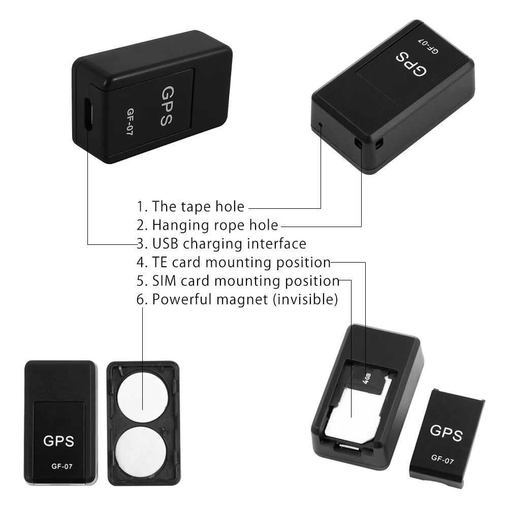 Hands DIY GPS Locator,Mini Anti-Theft Magnetic Tracking GPS Locator Tracker GPRS Concealed Realtime Tracking Device for Cars Kids Seniors Valuables