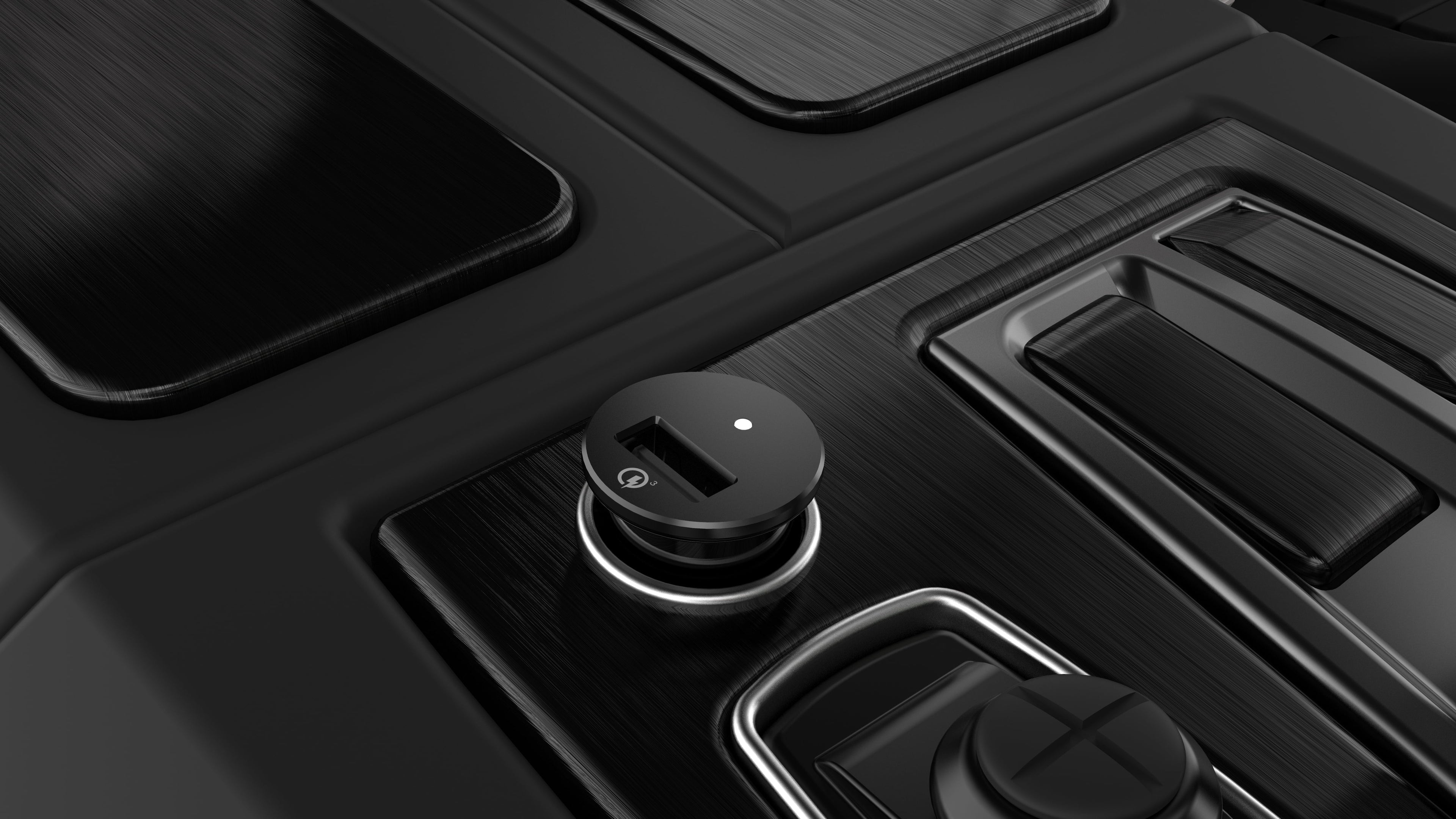 Auto Drive Black Quick Charge 3.0 USB Car Charger for Smartphones, Tablets and More