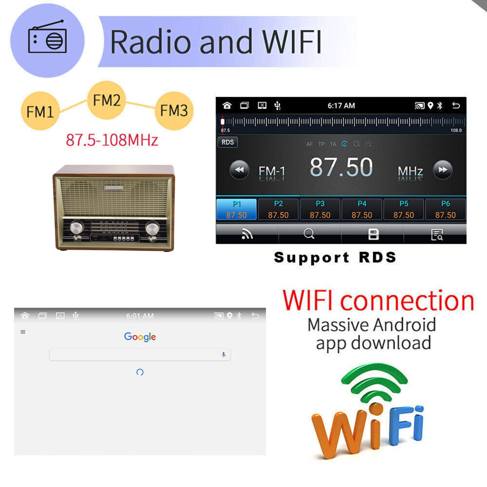 Car Radio Stereo for Toyota Camry 2000-2006, 9" Touchscreen Android 11 Support Carplay Android Auto/Navigation/Bluetooth/Radio/Video/Mirror Link/Steering Wheel Control/Camera/2G+32G,Black