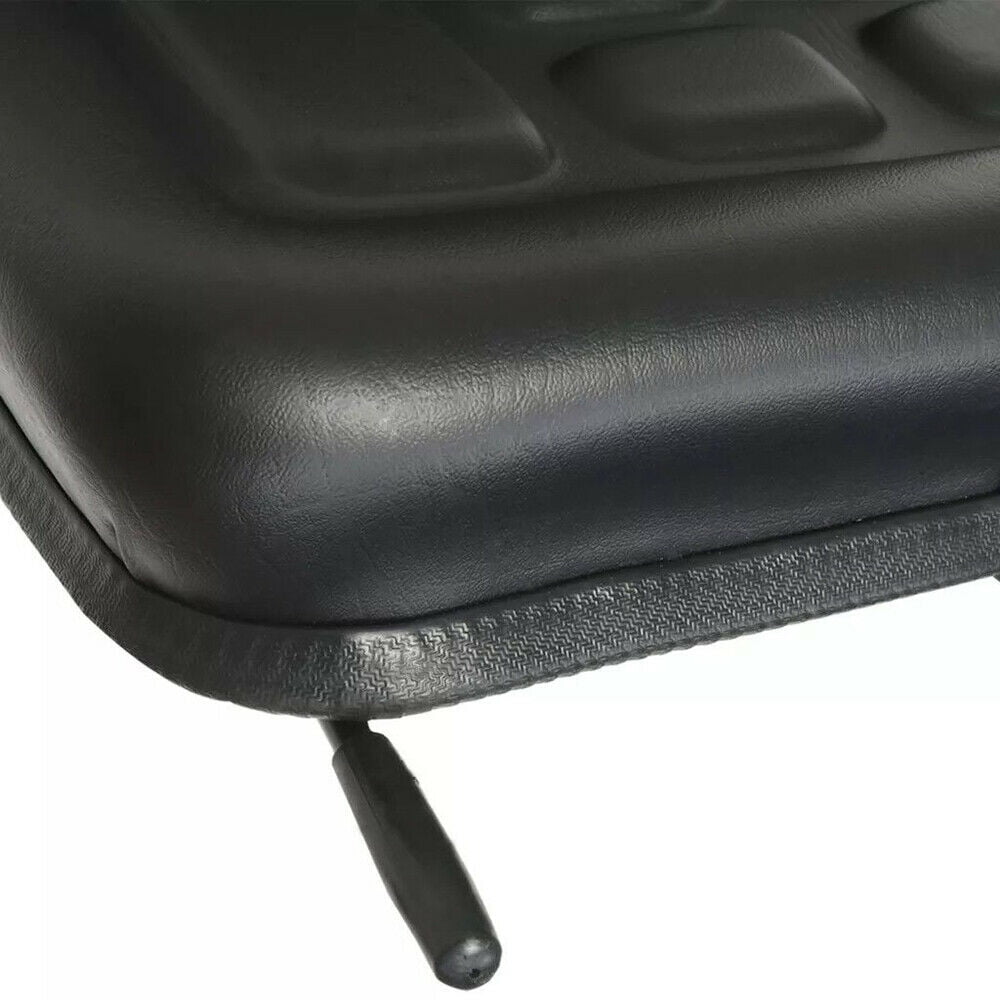 ANQIDI General Compact Tractor Seat Adjustable Suspension Seat with Brackets for Tractor Digger (Black)