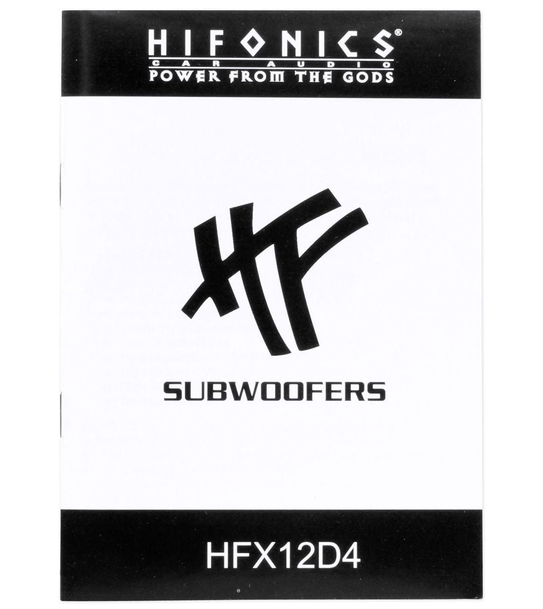 Pair of Hifonics HFX12D4 HF Series 12" 800 Watt DVC 4 Ohm Car Subwoofers Bundle