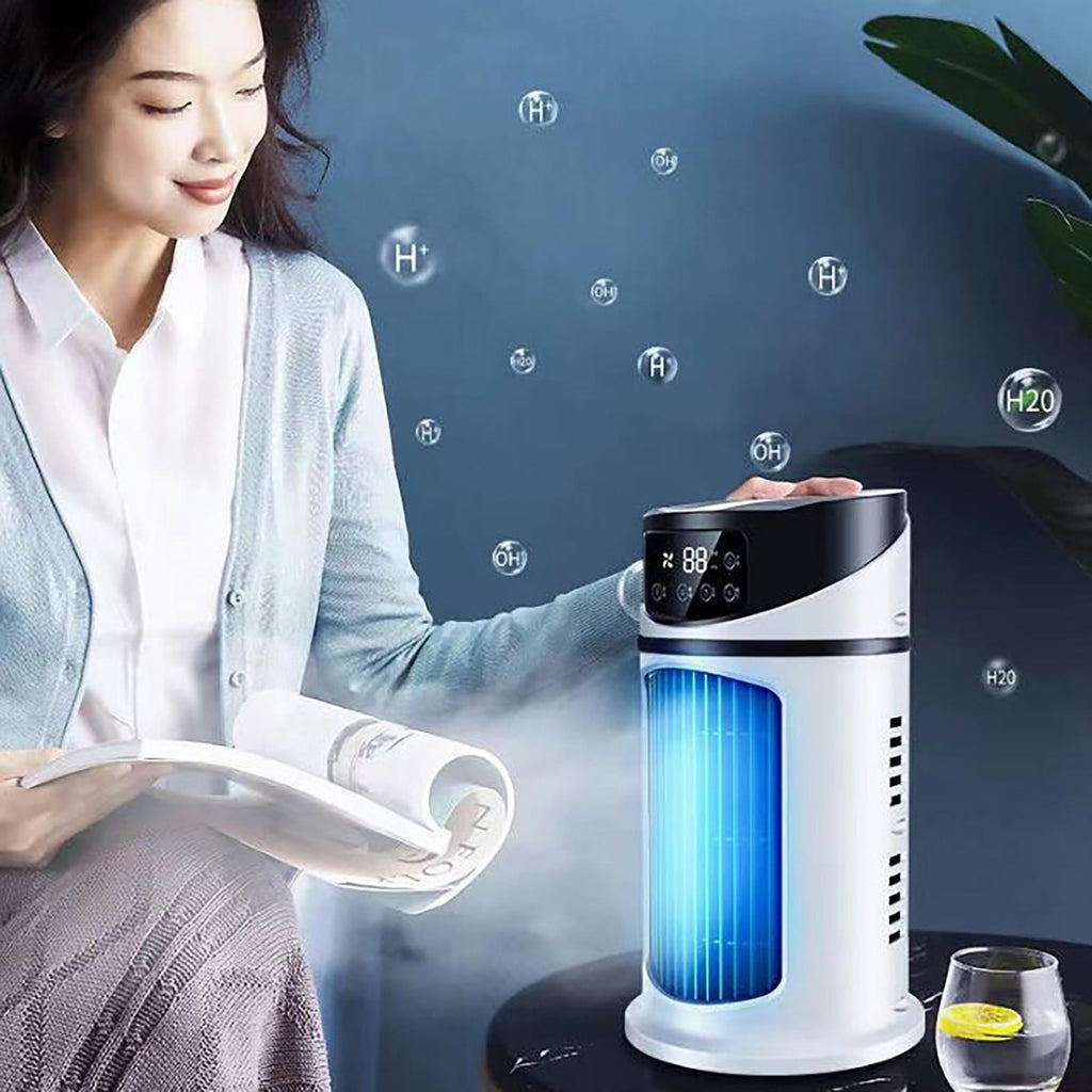Vikakiooze Promotion on sale! Mini Air Cooler Desktop USB Small Air Conditioner Household Dormitory Fan/air conditioner portable for room