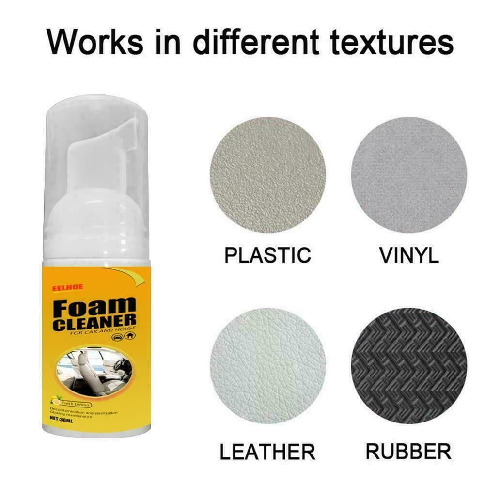 30ML Car Cleaner Foam Wax Shampoo Sofa Seat Upholstery Carpet Dry Stain Remover