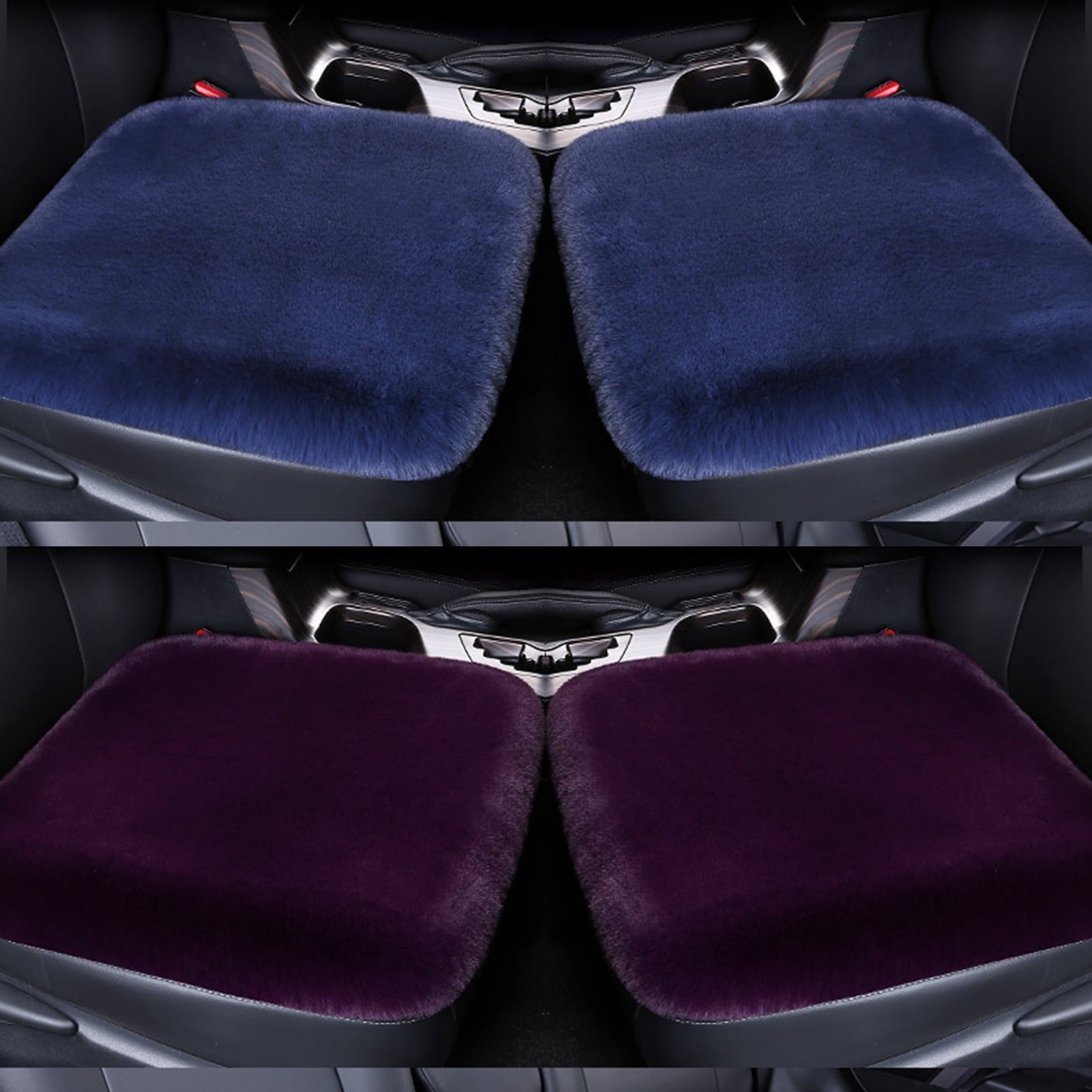 Twowood Winter Universal Warm Plush Soft Car Seat Cushion Non-slip Pad Cover Protector