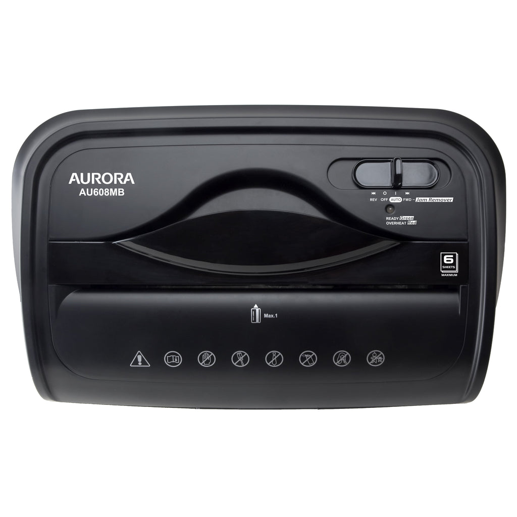 Aurora GB AU608MB High-Security 6-Sheet Micro-Cut Paper and Credit Card Shredder