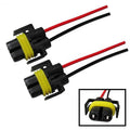 iJDMTOY (2) H11 H8 880 881 Female Adapter Wiring Harness Sockets Wire For Headlights or Fog Lights