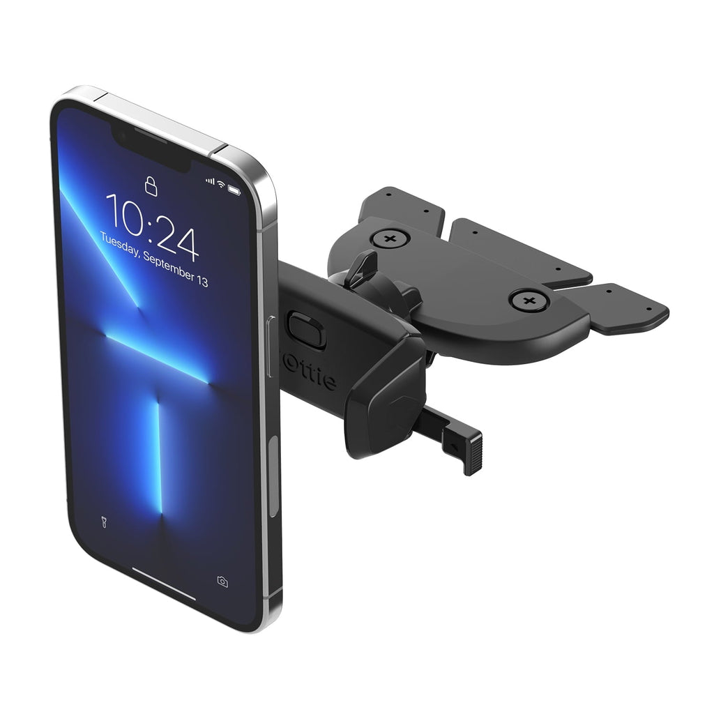 iOttie Easy One Touch Mini CD Slot Mount and Phone Holder, Black, Plastic