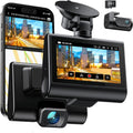 iZEEKER 4K Dash Cam Front and Rear Wi-Fi GPS, 4K+1080P Dual Dash Camera for Cars, 3'' IPS Touchscreen, WDR, Night Vision, Parking Mode, G-Sensor, 2 Mounting Options