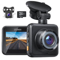 iZEEKER Dual Dash Cam Front and Rear Car Camera with SD Card 1080P Full HD, Dash Camera for Cars with Accident Recording, Parking Monitor, Night Vision, WDR