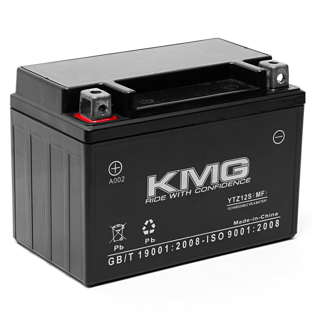 kmg honda vt750c, ca, c2 shadow spirit, aero 2007-2009 replacement battery ytz12s sealed maintenance free battery high performance 12v smf oem replacement powersport motorcycle scooter