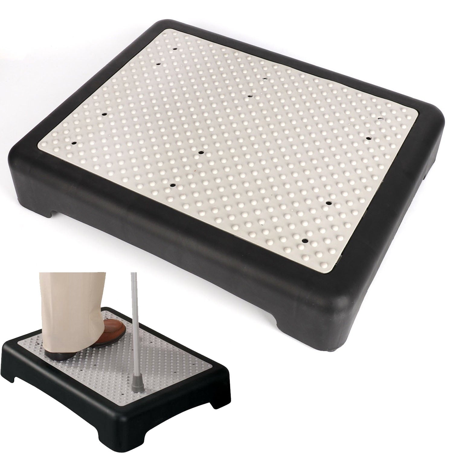 uyoyous 19.7" Wide Platform Safety Half Step – Indoor and Outdoor Mobility Aid for Vehicle, Bedside and Stair Safety